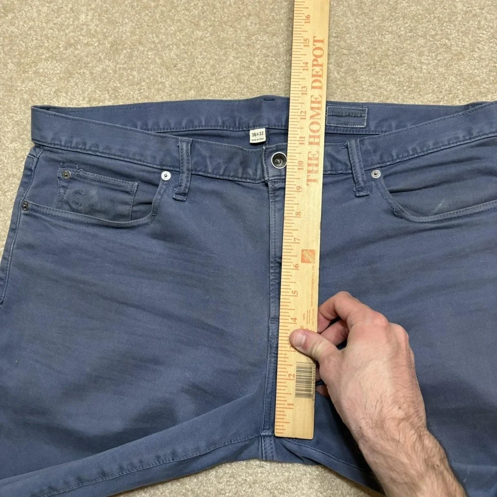 Todd Snyder Pants Mens 36x32 Blue Stretch Slim Straight 5 Pocket Chino Casual